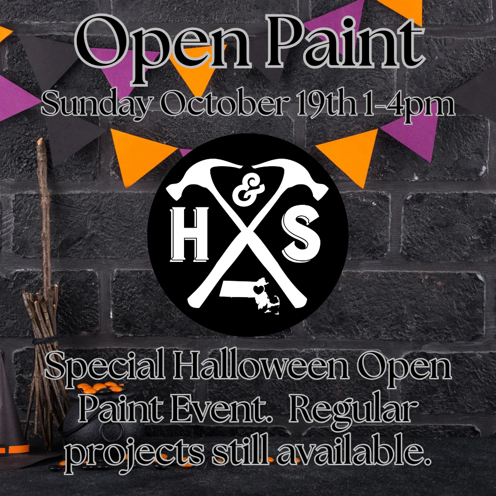10/19/25 - Sunday - 1-4pm - Open Paint Special Event