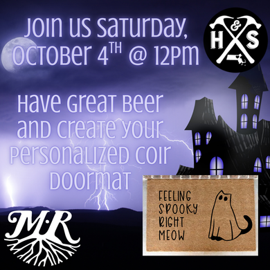 10/4/25 - Saturday 12pm - Halloween Themed Coir Doormats @ MODEST ROOTS BREWERY