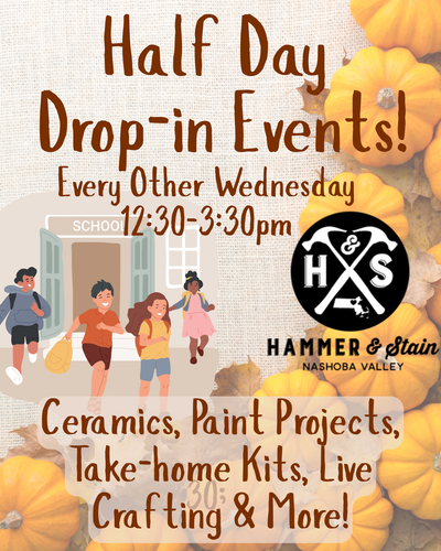 10/14/26 - Wednesday 12:30- 3:30pm - 🚌***Half day Drop-In***🚸