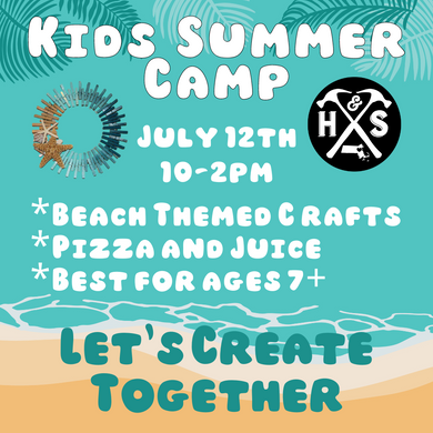 7/12/23 - Wednesday - 10-2pm - BEACH THEMED KIDS CAMP