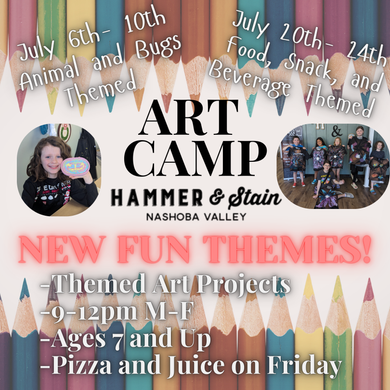 Kids Summer Art Camp 2026- 9am-12pm M-F