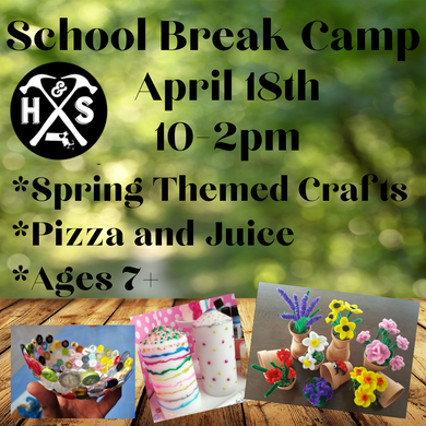 4/18/24 - Thursday- 10-2pm - SPRING THEMED KIDS DAY CAMP