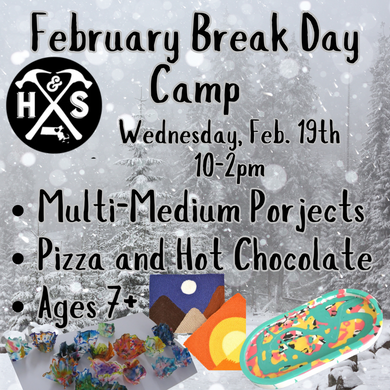 2/19/25 - Wednesday- 10-2pm - **School Break Kids Camp**