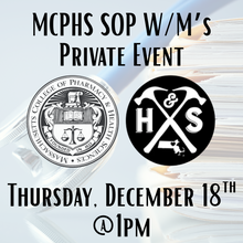 MCPHS SOP W/M's Private Event
