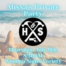 Allisa's Private Event