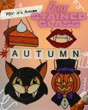 9/13/26 - Sunday 1pm - Faux Stained Glass *New Halloween/Fall Additions*