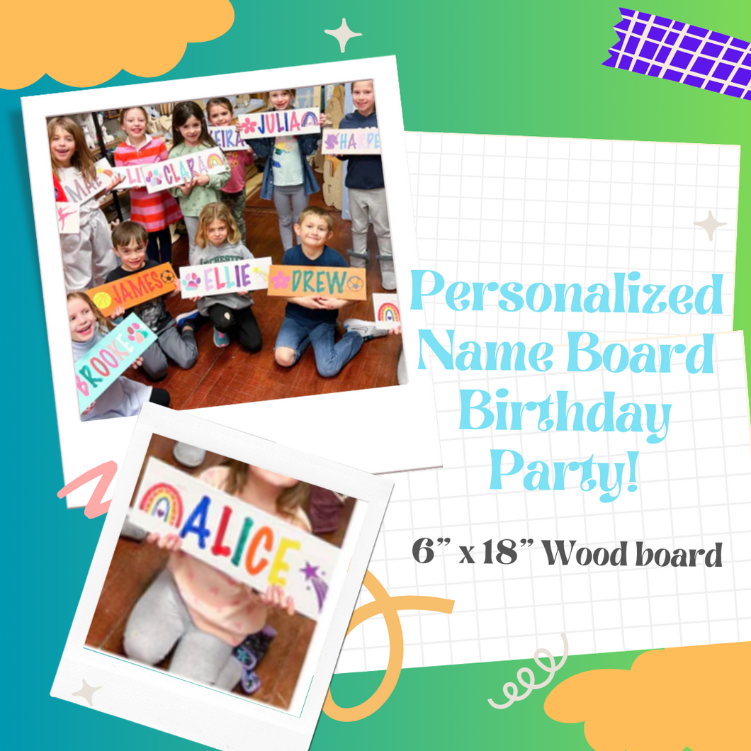 Kid's Birthday - Personalized Name Boards