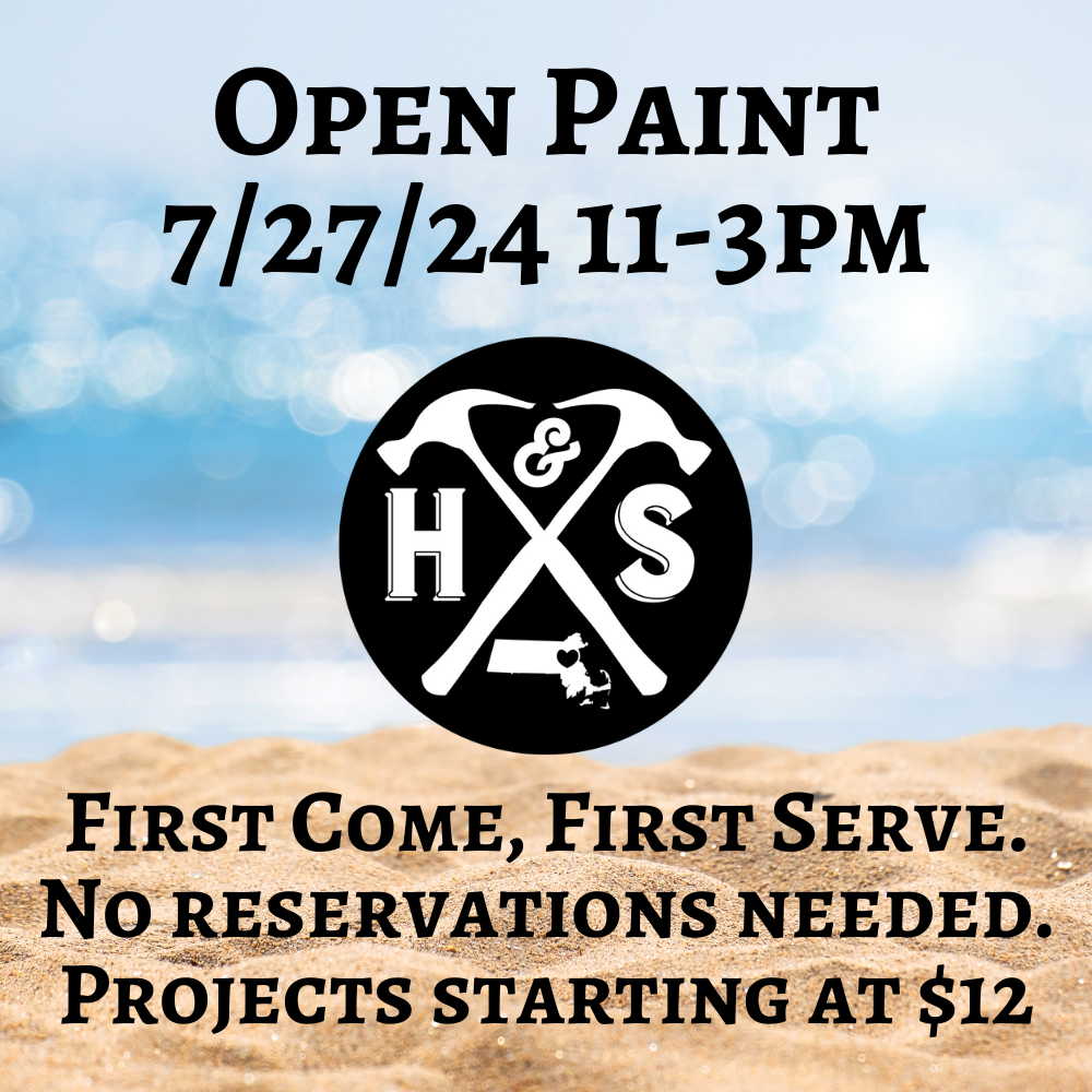 7/27/24 - Saturday- 11-3pm - OPEN PAINT, YOUR CHOICE