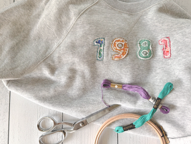 2/20/26 - Friday 6pm - Personalized Reverse Applique Sweatshirts Workshop -SOLD OUT