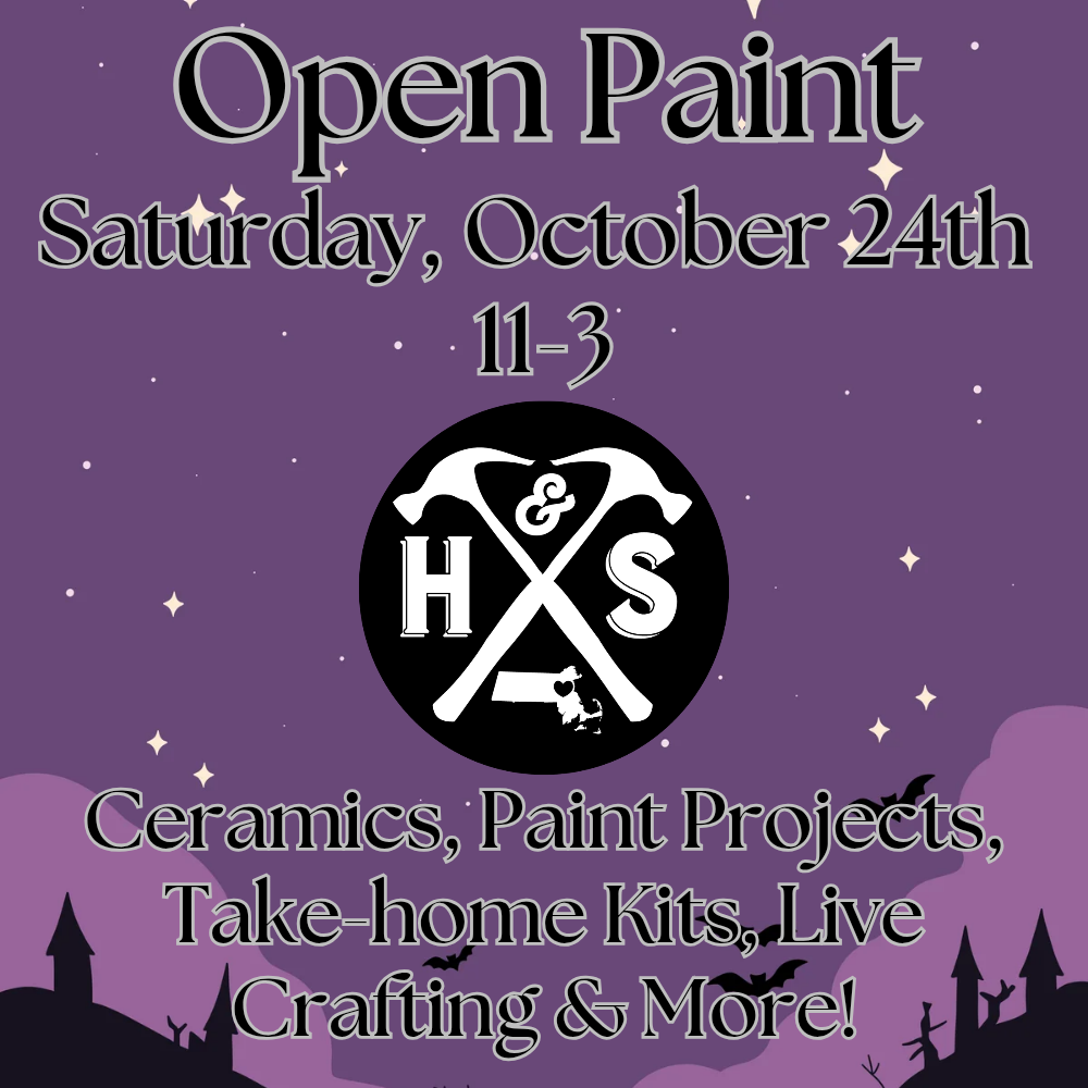10/24/26 - Saturday - 11-3pm - OPEN PAINT