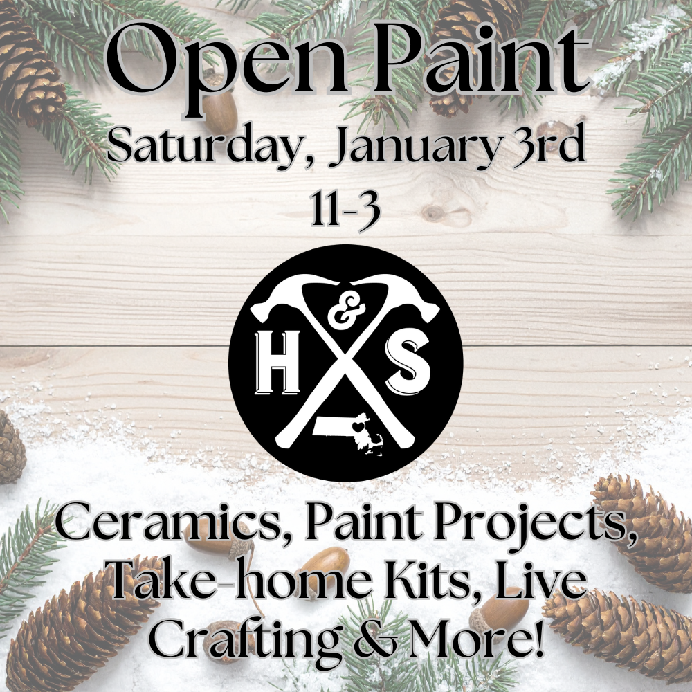 1/3/26 - Saturday - 11-3pm - OPEN PAINT